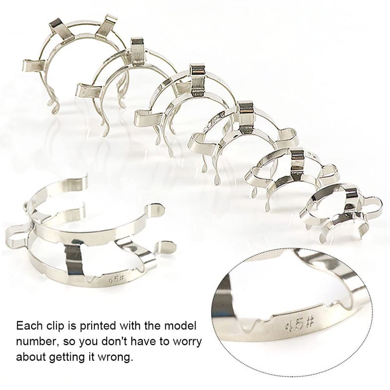 ADAMAS-BETA 3 Pieces 29mm Metal Joint Clips #29 Lab Keck Clips Stainless Steel Keck Clamp Laboratory Clamp - Image 5
